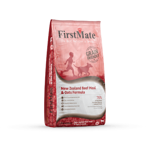 FirstMate Grain-Friendly New Zealand Beef & Oats Formula Dog Food