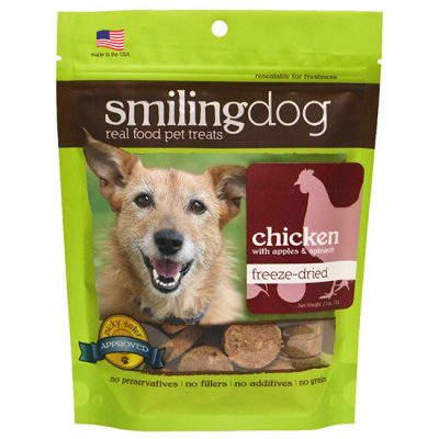 Herbsmith Smiling Dog Treats Freeze Dried Chicken Recipe (2.5 oz)