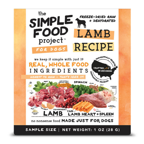 Herbsmith Simple Food Project D Lamb Dog Food (1 oz Sample)