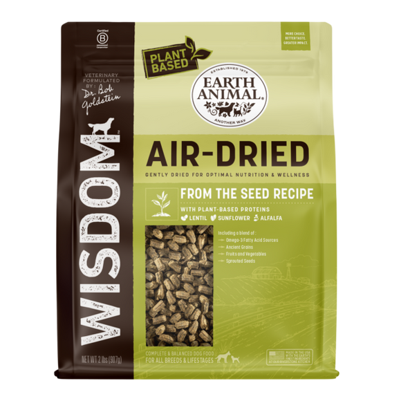 Earth Animal Dr. Bob Goldstein's Wisdom™ Air-Dried From the Seed Recipe Dog Food (2 LB)