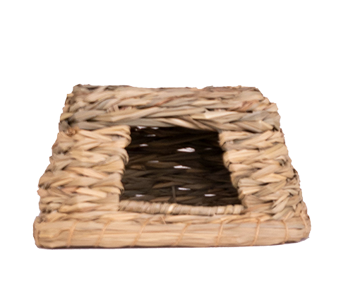 A & E Cages Small Animal Multi Hole Grass Play Hut (Medium)