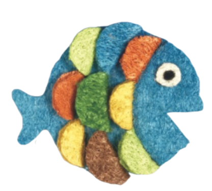 A&E Cage Nibbles Rainbow Fish Small Animal Chew Toy