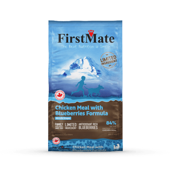 FirstMate Pet Foods Limited Ingredient Chicken Meal with Blueberries Formula Dog Food (25 lb)