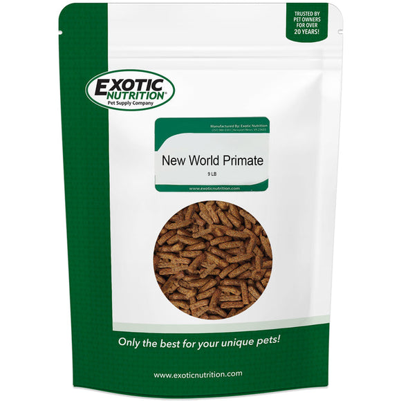 Exotic Nutrition New World Primate Diet Primate Food (9 LB)