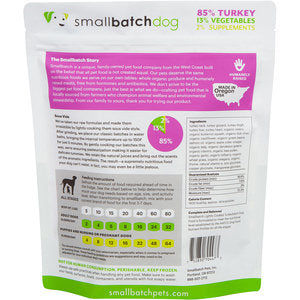 Smallbatch Dog Lightly Cooked Turkey Batch (2 lb)