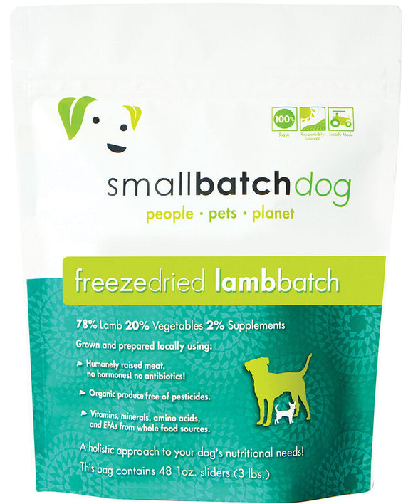 Smallbatch Lambbatch Freeze Dried Dog Food (14 Oz Sliders)