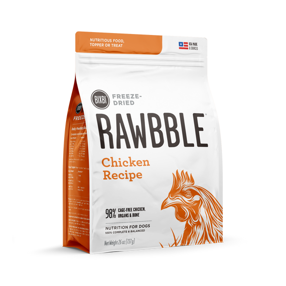 RAWBBLE® FREEZE DRIED DOG FOOD - CHICKEN RECIPE (4 Oz)