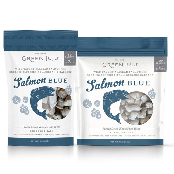 Green Juju Salmon Blue Dog Treats (18 oz)