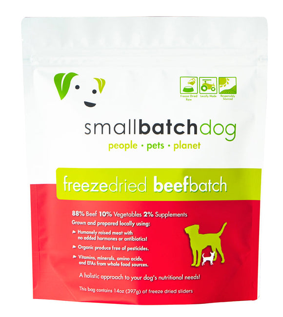 Smallbatch Beefbatch Freeze Dried Dog Food (14 Oz Sliders)