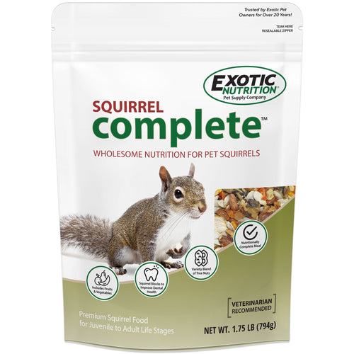 Exotic Nutrition Squirrel Complete Squirrel Food (1.75 LB)