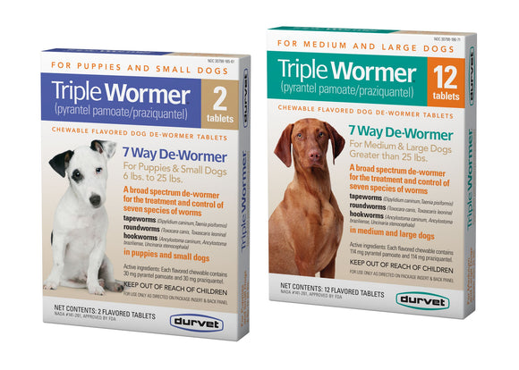 Durvet Triple Wormer® (Puppies and Small Dogs 2 Count)