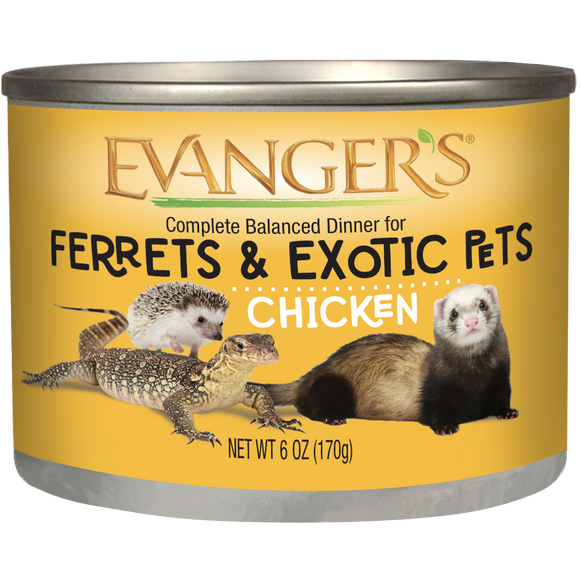 Evanger's Chicken Dinner for Ferrets & Exotic Pets (6 oz)