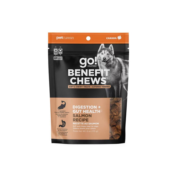 Petcurean Go! Solutions Benefit Chews Digestion + Gut Health Salmon Dog Treats (6 oz)