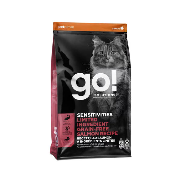 Petcurean Go! Solutions Sensitivities Limited Ingredient Grain-Free Salmon Recipe Dry Cat Food