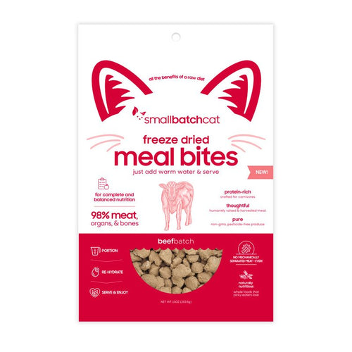 Smallbatch Freeze Dried Meal Bites Beefbatch Cat Food (10 Oz)