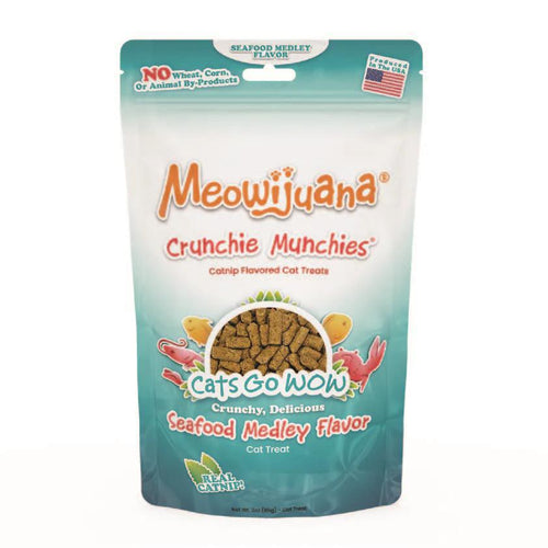 Meowijuana Treat - Crunchie Munchie Seafood Medley