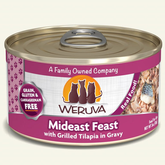 Weruva Mideast Feast With Grilled Tilapia Canned Cat Food (3-oz, single can)