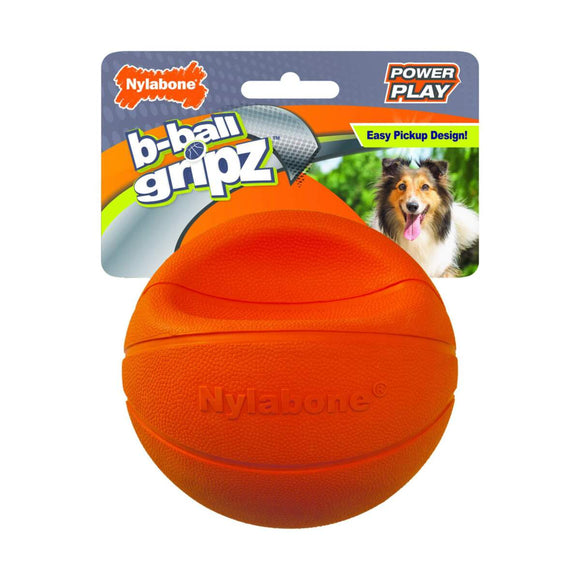 Nylabone Power Play Dog Basketball B-Ball Gripz (6.5