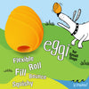 Nylabone Creative Play Eggi Dog Treat Toy (Small, Orange)