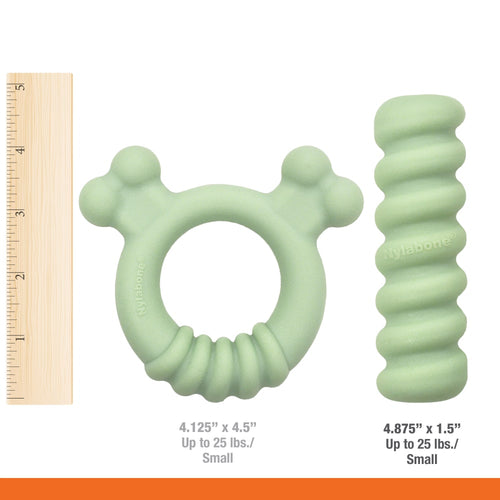 Nylabone Sensory Material Puppy Teething Toy (Small/Regular - Up to 25 Ibs.)