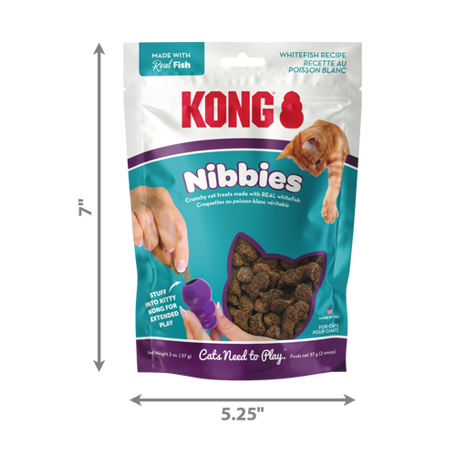 KONG Cat Nibbies Whitefish Cat Treats (2 oz)