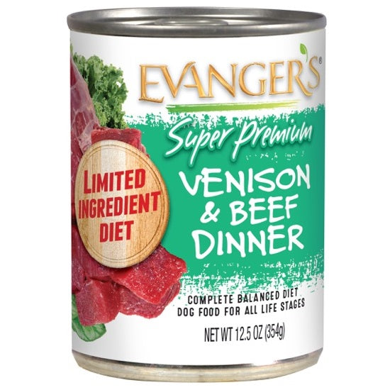 Evanger's Super Premium Venison and Beef Dinner (12.5 oz)