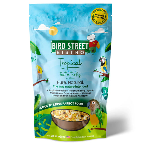 Bird Street Bistro Tropical - Feast on the Fly Parrot Food