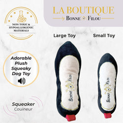 Bonne Et Filou Red Heel Squeaky Dog Shoe Toy