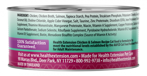 Health Extension Grain Free Chicken and Salmon Recipe Canned Cat Food