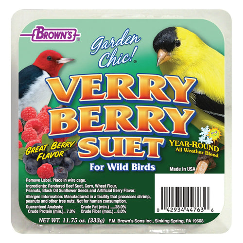 F.M. Brown's Garden Chic!® Verry Berry Suet Cake (11.75 oz)