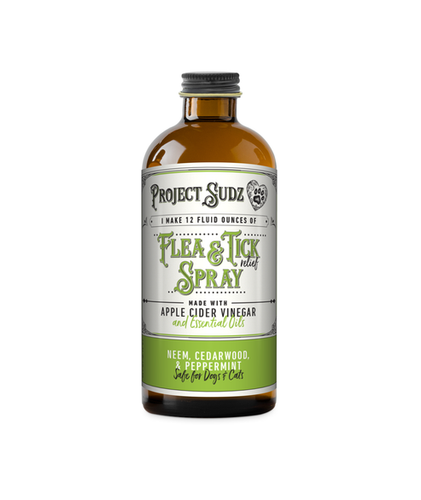 Project Sudz Organic Flea & Tick Relief Spray Concentrate (4 oz)