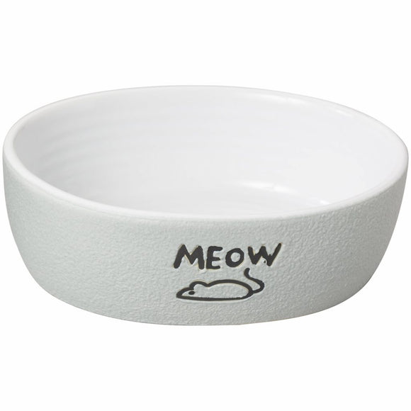 Ethical Pet Nantucket Meow Stoneware Cat Dish (5