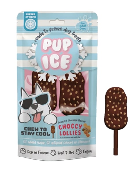 Ethical Pet Choccy Lollies Chocolate & Peanut Butter Flavor Dog Treats ...