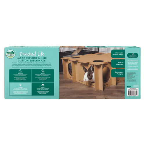 Oxbow Animal Health Enriched Life – Explore & Hide Customizable Maze (Large)