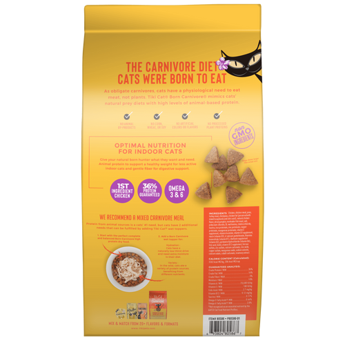 Tiki Cat® Born Carnivore® Indoor Health Chicken & Turkey Meal Recipe (3 lb)