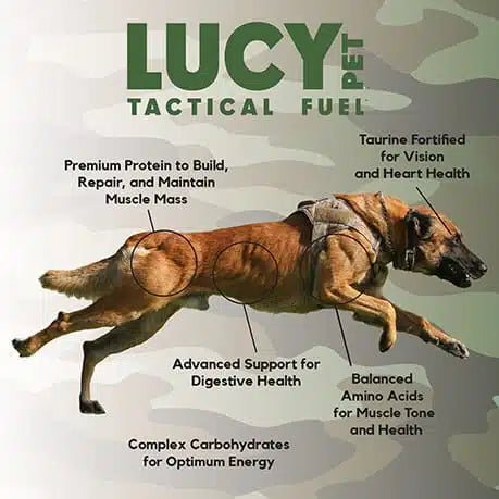 30lb Lucy Pet Tactical Fuel Chicken, Brown Rice & Oatmeal for Dogs