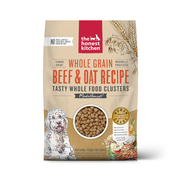 The Honest Kitchen Whole Food Clusters Whole Grain Beef & Oat Dry Dog Food (20-lb)