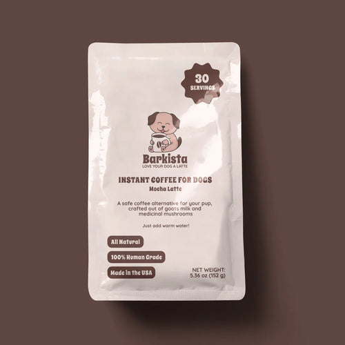 1ea 5.36oz Barkista Mocha Latte Instant Dog Coffee