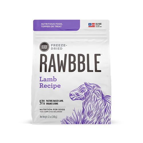 Bixbi Rawbble® Freeze-Dried Food for Dogs – Lamb Recipe (26 oz)