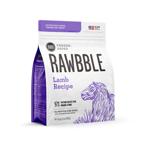 Bixbi Rawbble® Freeze-Dried Food for Dogs – Lamb Recipe (26 oz)