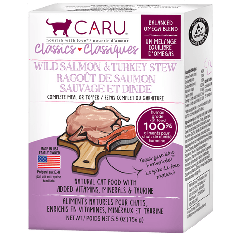 Caru Classics Wild Salmon & Turkey Stew for Cats