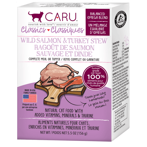 Caru Classics Wild Salmon & Turkey Stew for Cats