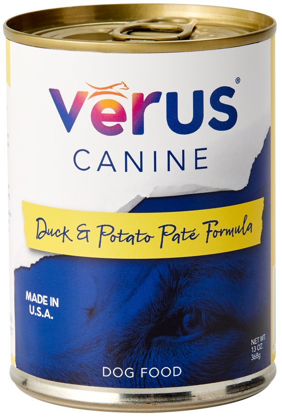 VēRUS Canine Duck & Potato Paté Formula Dog Food (13 Oz.)