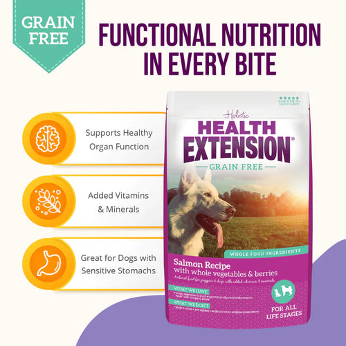 Health Extension Grain Free Salmon & Sweet Potato Recipe Dry Dog Food