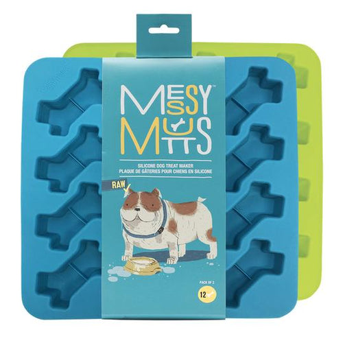Messy Mutts Silicone Bake and Freeze Treat Maker (2 Pack)