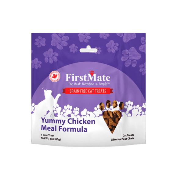 FirstMate Yummy Chicken Meal Treats For Cats (3 Oz)