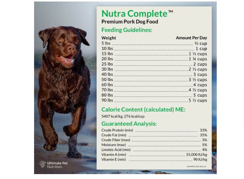 Ultimate Pet Nutrition Nutra Complete™ 100% Freeze-Dried Raw Pork Dog Food