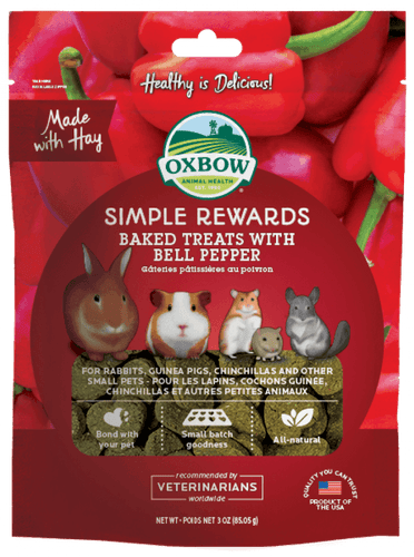 Oxbow Simple Rewards Baked Treats with Bell Pepper (3-oz)