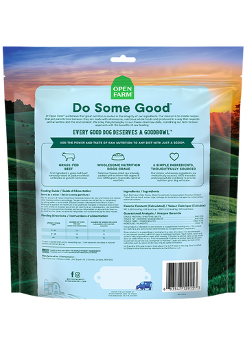 Open Farm Goodbowl™ Grass-Fed Beef Recipe Freeze Dried Raw Topper for Dogs (8 oz)