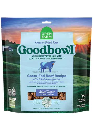 Open Farm Goodbowl™ Grass-Fed Beef Recipe Freeze Dried Raw Topper for Dogs (8 oz)